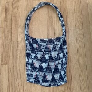Free People Lightweight Slouchy Geometric Print Reusable Tote Bag